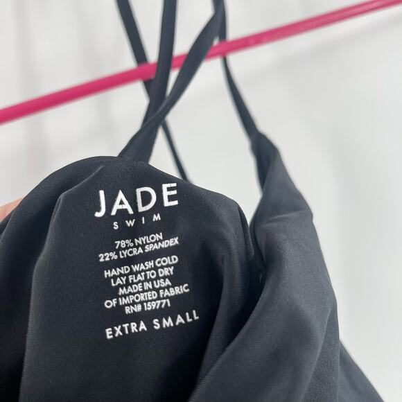 JADE SWIM Swimsuit Size Extra Small All In One Piece Black Matte NWT Swim Beach - Picture 5 of 14